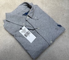 Image of Polo Ralph Lauren Men's Featherweight Mesh Shirt Size Large Grey Heather