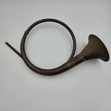 Antique Brass Musical Instrument Natural Horn, Span 37 cm Made In India No Mouth