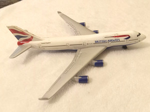 Vtg Diecast Metal TOYTECH BRITISH AIRLINES Model Airplane Toy Boeing 747 G-Civo