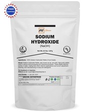 Sodium Hydroxide Pellets Food Grade 0.5 lbs 227 g mGanna High-Purity Base