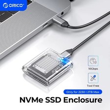 ORICO M.2 2230 NVMe SSD Enclosure 10Gbps USB 3.2 Transparent Mini Portable