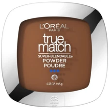 L'Oreal Paris True Match Super Blendable Oil Free Makeup Powder, Cocoa, 0.33 oz
