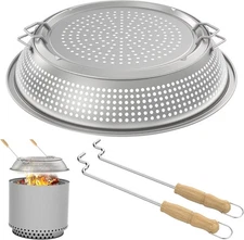 Fire Pit Spark Protector Screen for Solo Stove Ranger 15" Accessories Stainless