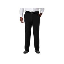 Haggar Men's Big Tall Cool 18 Pro Solid Classic Fit Dress Pants SIZE 46X30 NEW