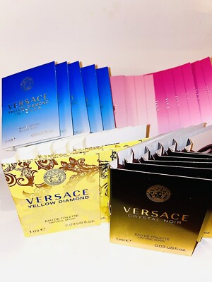 VERSACE WOMENS FRAGRANCE SAMPLES YELLOW DIAMOND -NOIR CHOICE  DISCOVERY Sample