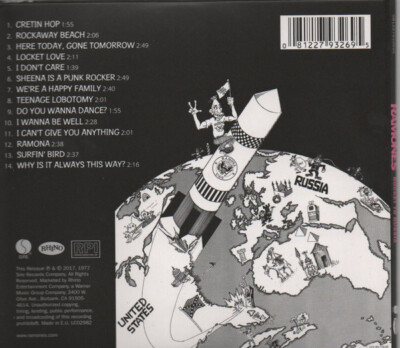 Ramones Rocket To Russia CD, Album, RE, RM, Car 2017 Punk, Rock