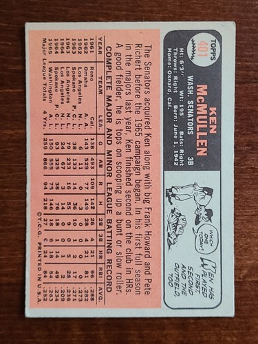 1966 Topps Baseball Cards Complete Your Set You Pick Choose Each #301 - 446 - Picture 131 of 197