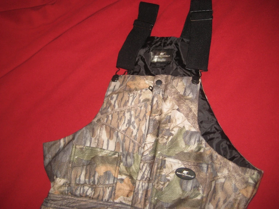 Baberos de caza Arctic Shield camuflados de alta resistencia, talla M, ¡ideales para climas fríos! Foto 3 de 4