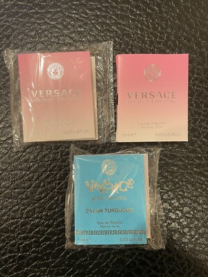 Lot Of 3 VERSACE Pour Femme For Women Spray 0.03 Oz New Samples