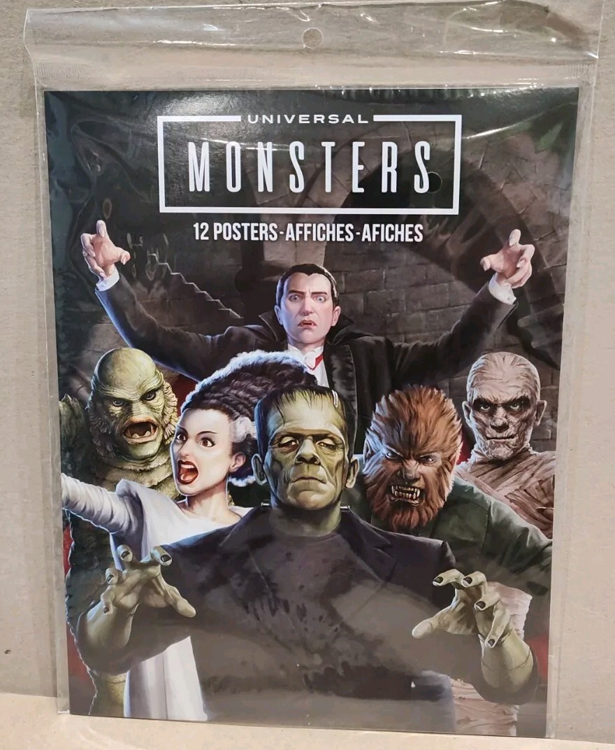 UNIVERSAL MONSTERS POSTER BOOK SET BRAND NEW SEALED! HTF | eBay