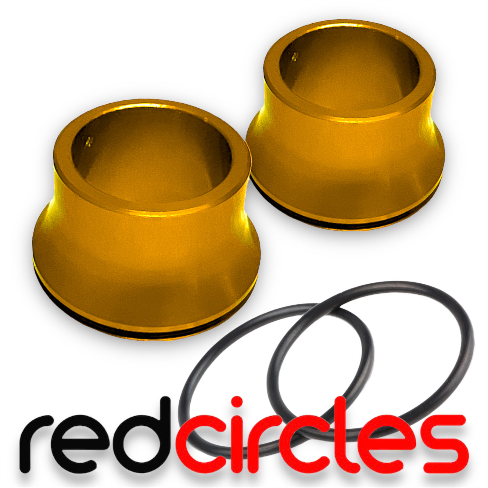 GOLD CNC SUR-RON FRONT WHEEL SPACERS FOR SUR-RON LIGHT BEE X LBX EBIKE