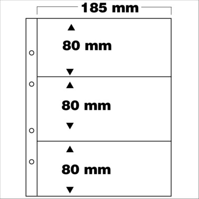 5 Pack 0 EURO Banknotenhüllen Souvenir Scheine SAFE 7399 mit 3 Fächer 185x80mm