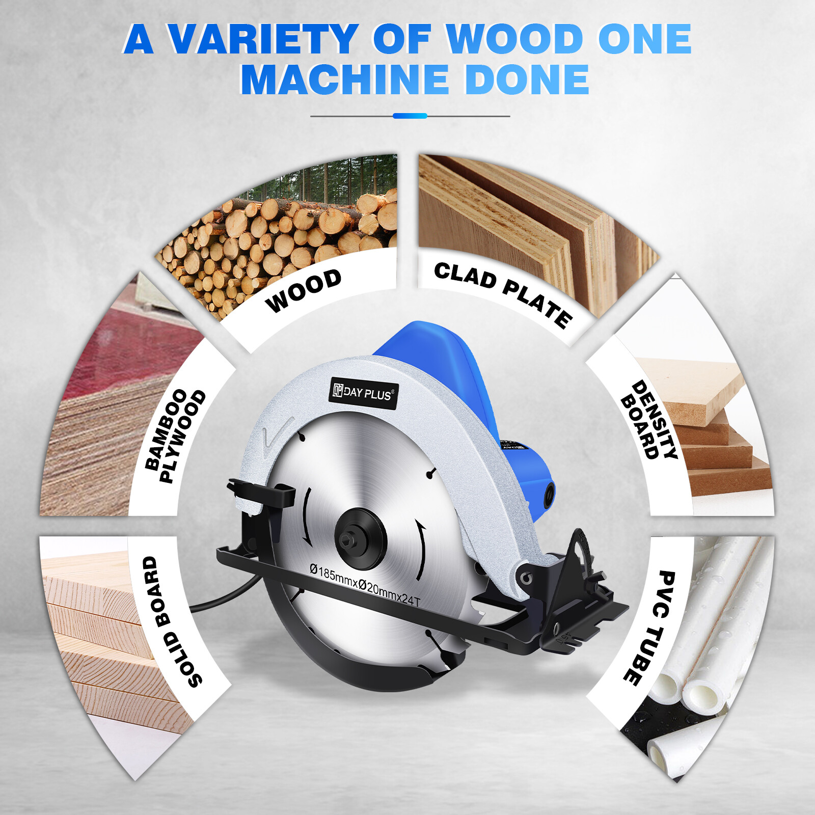 1500W Electric Circular Saw Heavy Duty Wood Cutting Power Tool with 185mm Blade eBay