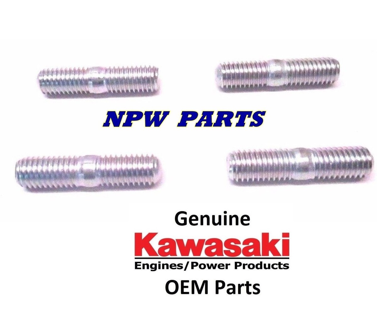 4 Pack Genuine Kawasaki 172BA0818 Bolt Stud OEM 172G0818 | eBay