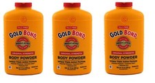 BL Gold Bond Body Powder Original Strength Medicated 10oz each Three Pack