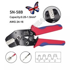 Cable Crimper Non-insulated Electrical Ferrule Ratchet Wire Plier Crimping Tool