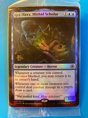 MTG 1x SEALED FOIL Grazilaxx, Illithid Scholar PRERELEASE PROMO