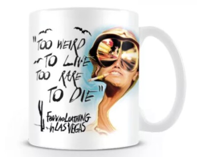 FEAR AND LOATHING IN LAS VEGAS TOO WEIRD Offizielle Tasse verpackt