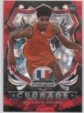 2020-21 Panini Prizm Draft Picks RED CRACKED ICE #92 Killian Hayes RC 25