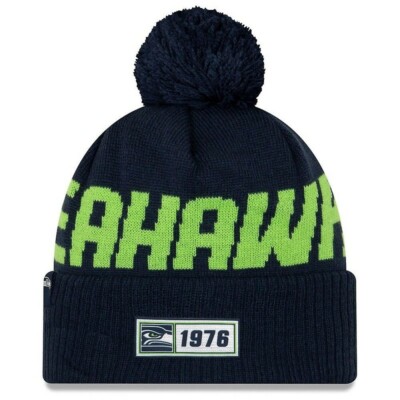 CAP NEW ERA SIDELINE 2019 ROAD KNIT SEATTLE SEAHAWKS