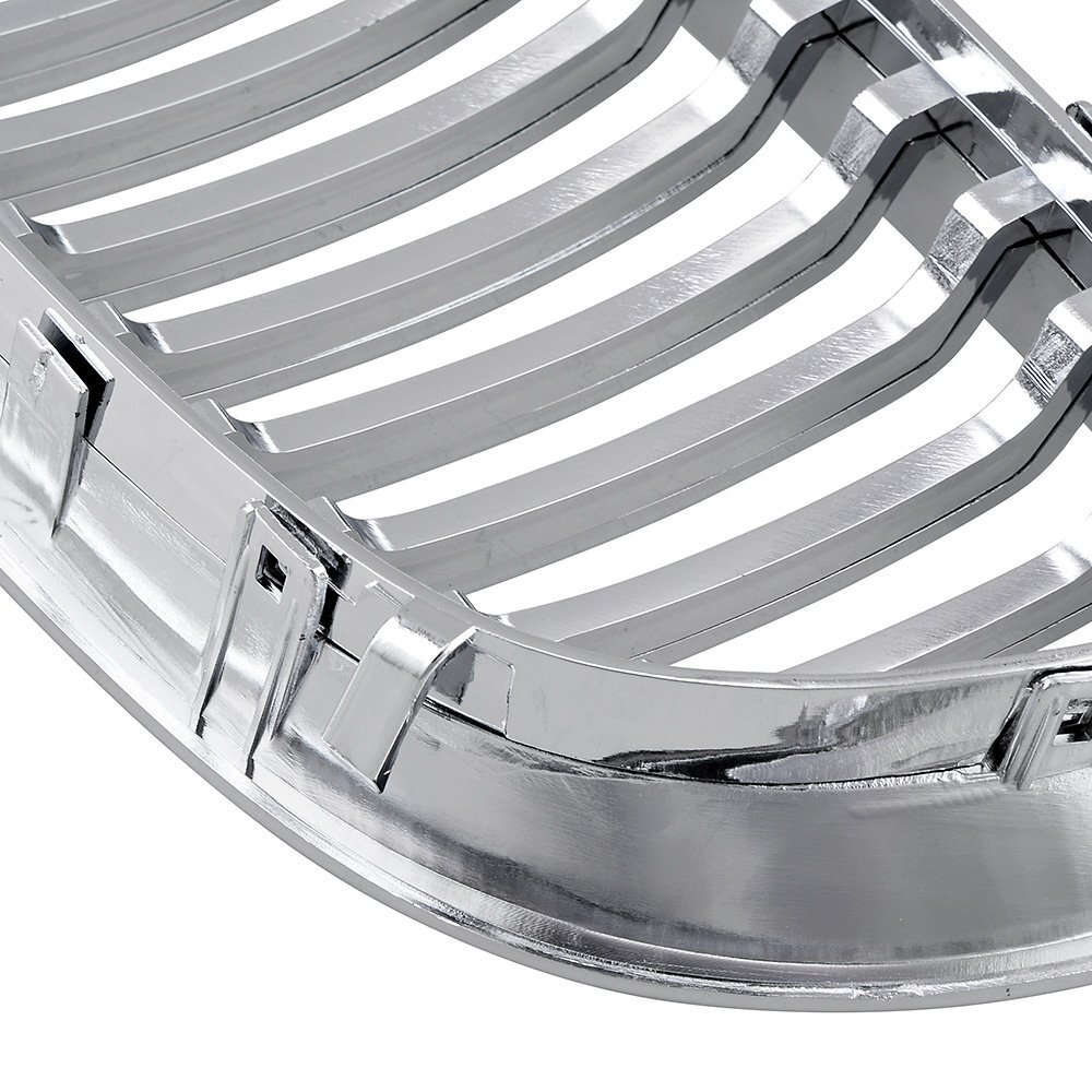 Chrome Front Kidney Grille Grill For BMW E46 325Ci 330Ci 2DR LCI 2003-2006 2005