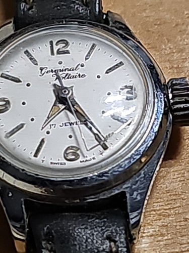 Vintage Women's Germinal Voltaire 17J Analog Manul Working Wristwatch Waterproof - Picture 9 of 9