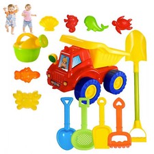 14PC Car Sand Toy Toys Set Digging Sand Car Shovel Mold Kids Toddlers Beach Toy