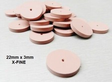 Silicone Polishing Wheels Square Edge Pink Extra Fine Jewelry EVE Germany Pack 6