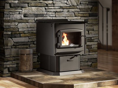Osburn 3000 Pellet Stove Free Standing On Pedestal 55lb Hopper