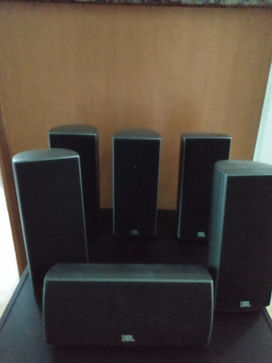 JBL Surround Cinema Speakers SCS150SI Black Complete 6-Piece Home