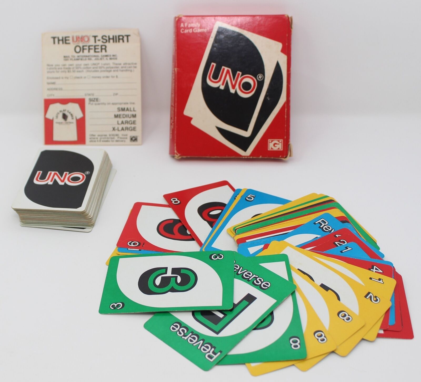 VTG 1988 UNO Card Game International Games Inc. 2-10 Players Ages 7+