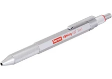 Supreme Rotring 600 3-In-1 Multicolor Pen Mechanical Pencil Silver SS23 - New