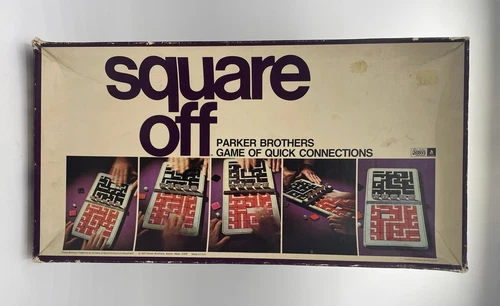 Vintage Square Off Complete In Box Parker Brothers 1972 Strategy Tiles