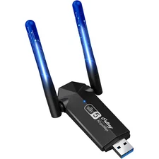 USB 3.0 WiFi Adapter 1300Mbps Long Range Dongle AC1300 2.4G/5GHz 5dBi Antennas