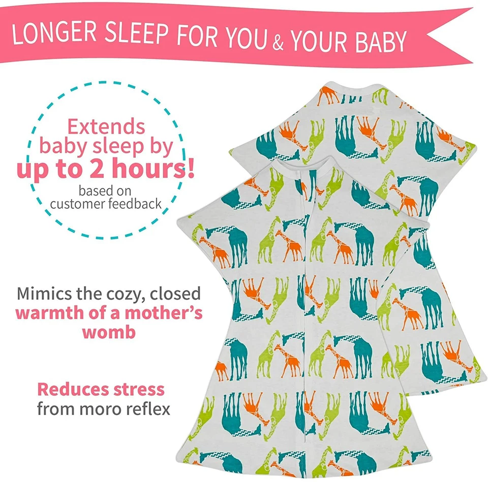Cobertor de bebê SleepingBaby Zipadee-Zip Swaddle transição XS (3-6mos) $38 - Imagem 4 de 4