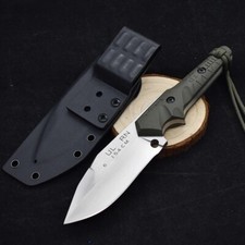 Coltello da caccia Tactical Crusader tedesco lama fissa 154 acciaio con fodero