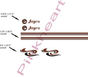 Custom Pop up decal kits jayco stripe kit RV trailer boat ...