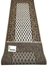  Rug Oriental Runner Beige Mir 75x270 cm 100% Wool Hand Knotted - Discount