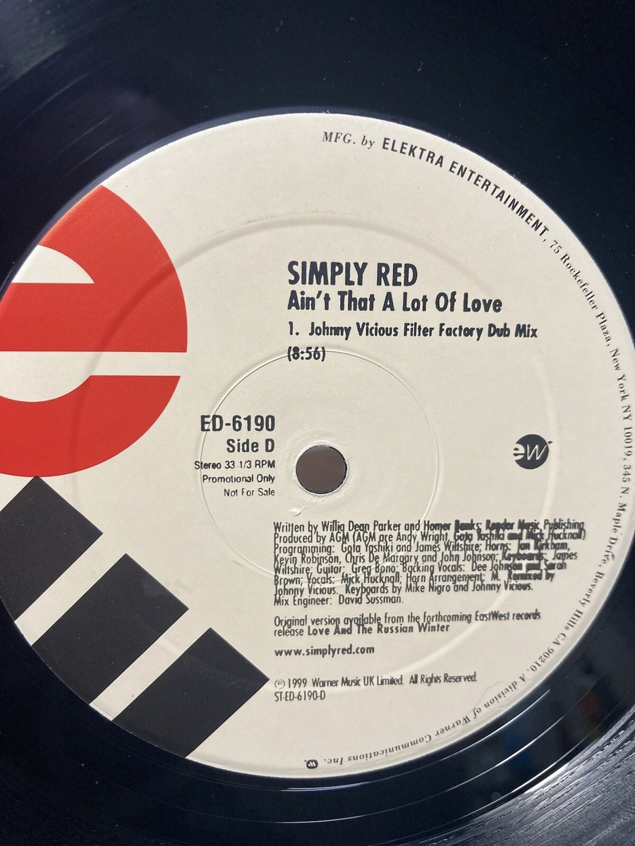 Simply Red Ain't That A lot Of Love Vinyl Record Elektra | eBay