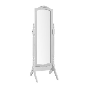White Shabby Chic Cheval Dress Mirror Full Length Free Floor