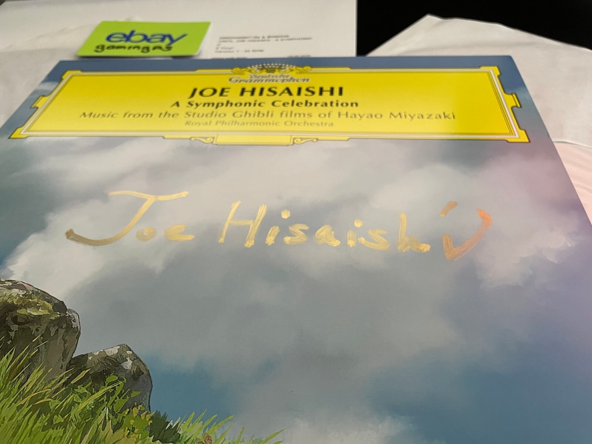 JOE HISAISHI A Symphonic Celebration 2LP Vinyl Signed LTD of