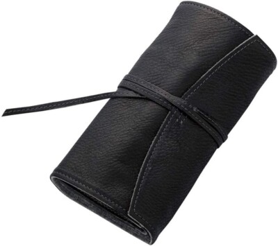 Pilot Pensemble Leather Pen Case for Five Pens with Zipper Black PSRF5-01-B