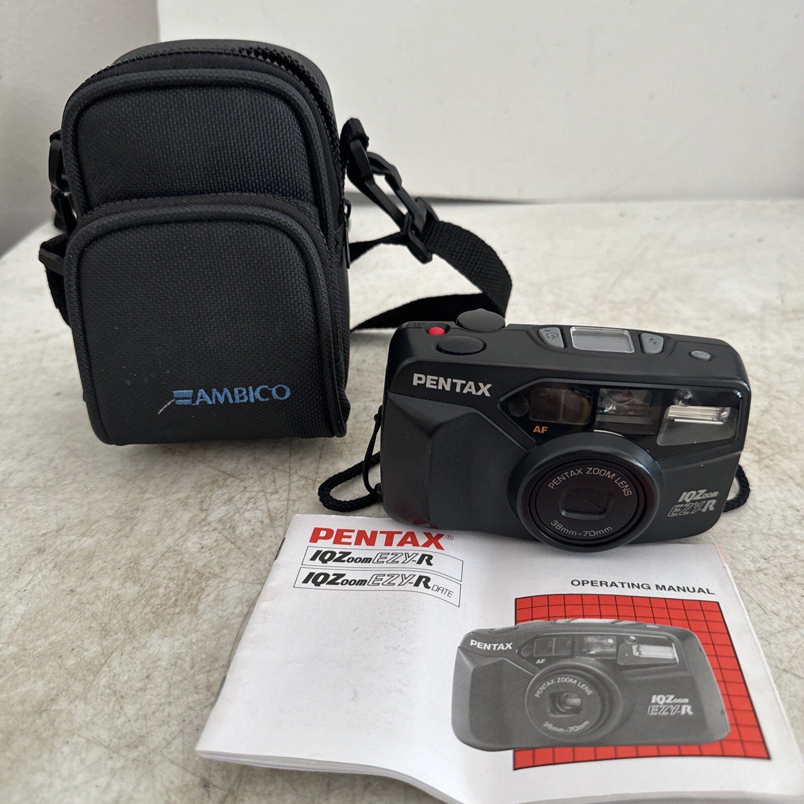 Pentax IQZoom EZYR 35mm Film Camera Black 38mm 70 mm Tested eBay