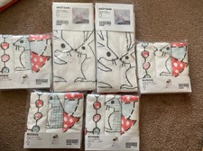 IKEA baby SKOTSAM Cover Pad Bunnies Terry White white Lot Bussig Set towels NEW