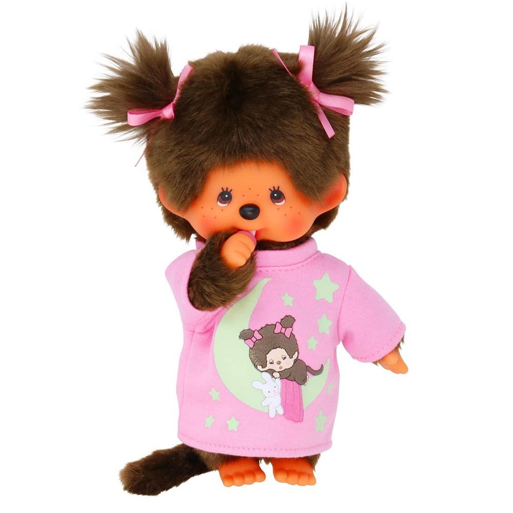 Thumbnail - Glow In The Dark Mädchen | 20 Cm | Monchhichi Puppe | Leuchtes