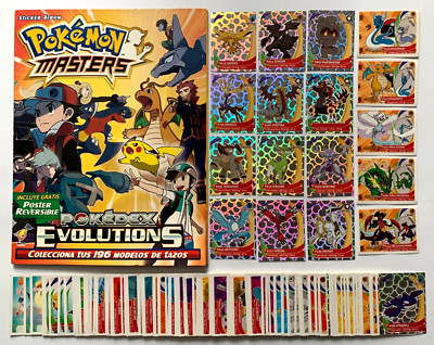 2019 POKEMON POKEDEX MASTERS EVOLUTIONS Album + Full Set 180/180 Peru Edition