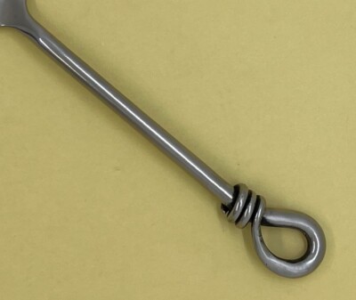 GIBSON ROPE POLISHED GLOSSY STAINLESS FLATWARE OPEN LOOP HANDLE - CHOICE