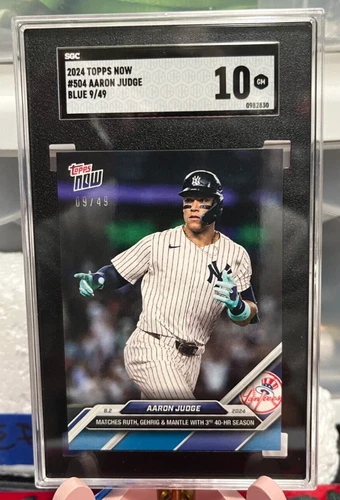 2024 Topps Now Aaron Judge #504 Blue Parallel Limited to 49