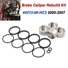 For Harley 2000-2007 Front/Rear Brake Caliper Rebuild Kit Dyna Sportster Touring