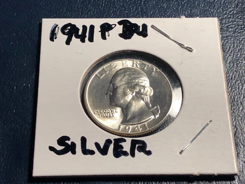 1941 P Washington Quarter BU - Beautiful SILVER Coin